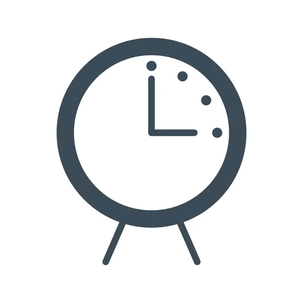 Ícone do relógio isolado no fundo branco — Vetor de Stock