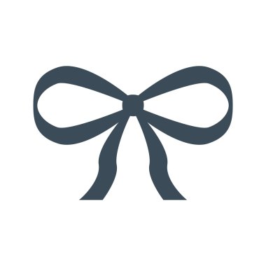 Hediye kurdele simgesi beyaz arka plan üzerinde izole. vektör çizim simgesi