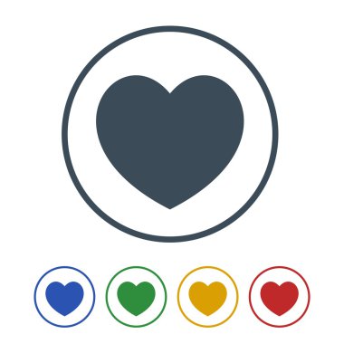 Beyaz arka plan üzerinde izole kalp simgesi. vektör çizim simgesi