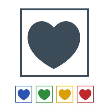 Beyaz arka plan üzerinde izole kalp simgesi. vektör çizim simgesi