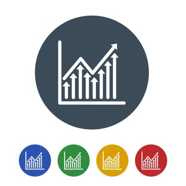 Beyaz arka plan üzerinde izole borsa simgesi. vektör çizim simgesi