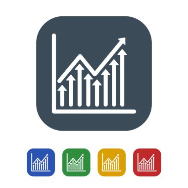 Beyaz arka plan üzerinde izole borsa simgesi. vektör çizim simgesi