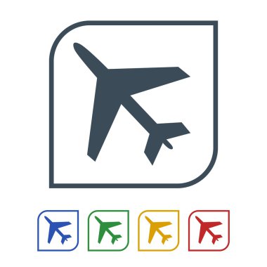 Düz simgesi beyaz arka plan üzerinde izole. vektör çizim simgesi