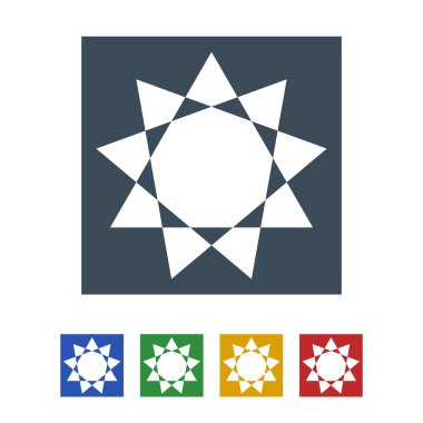 Beyaz arka plan üzerinde izole güneş simgesi. vektör çizim simgesi