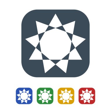 Beyaz arka plan üzerinde izole güneş simgesi. vektör çizim simgesi