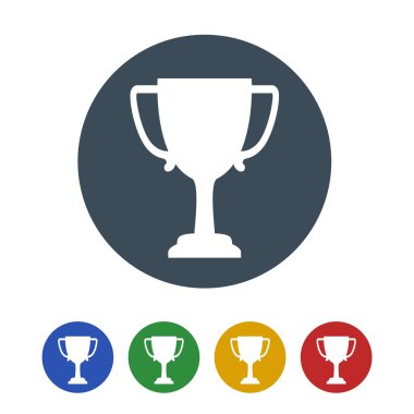 Beyaz arka plan üzerinde izole kupa simgesi. vektör çizim simgesi