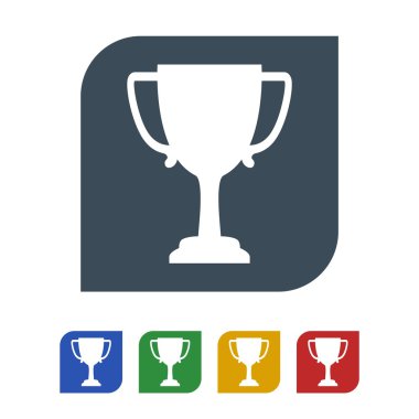 Beyaz arka plan üzerinde izole kupa simgesi. vektör çizim simgesi