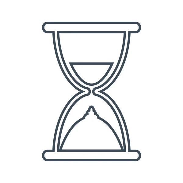 Ícone do relógio de areia isolado no fundo branco. ícone de ilustração vetorial —  Vetores de Stock