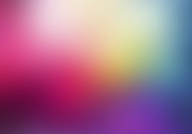Colorful blurred background with multicolored clipart