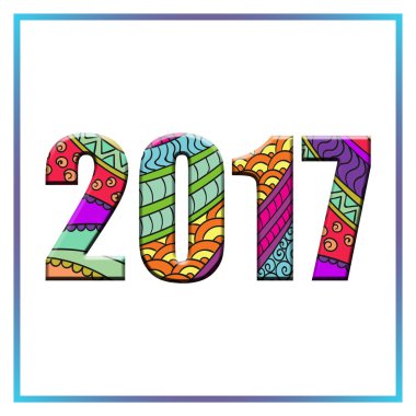 Mutlu yeni yıl 2017 arka plan