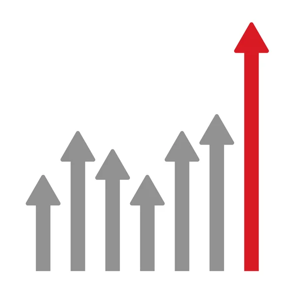 Bilgi grafik ok, beyaz arka plan üzerinde grafik simgesini — Stok fotoğraf