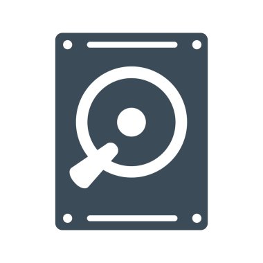 Dahili sabit sürücü simgesi izole beyaz Background.vector illüstrasyon simge üzerinde