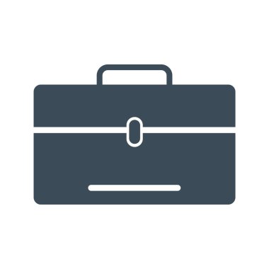 Dizüstü bilgisayar çantası simgesini izole beyaz Background.vector illüstrasyon simge üzerinde