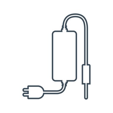 Dizüstü bilgisayar simgesini izole betteries beyaz Background.vector illüstrasyon simge üzerinde