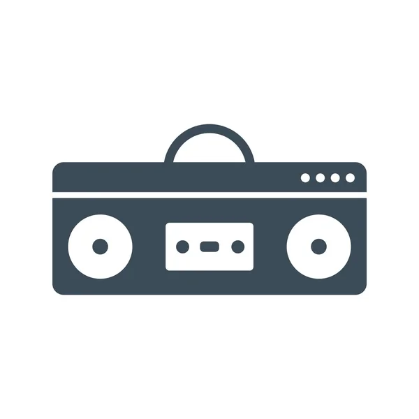 Boom Box Icon isoliert auf weißem Hintergrund. Vektor Illustration Icon — Stockvektor