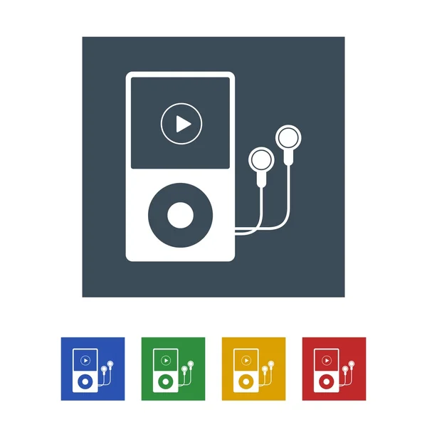 Icono de iPod aislado en el icono de ilustración de White Background.vector — Vector de stock