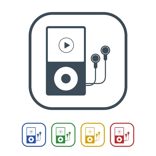 Icono de iPod aislado en el icono de ilustración de White Background.vector — Vector de stock