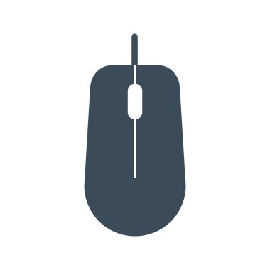 Fare simgesi izole beyaz Background.vector illüstrasyon simge üzerinde