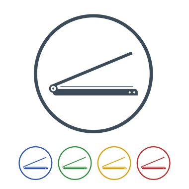 Tarayıcı simgesini izole beyaz Background.vector illüstrasyon simge üzerinde