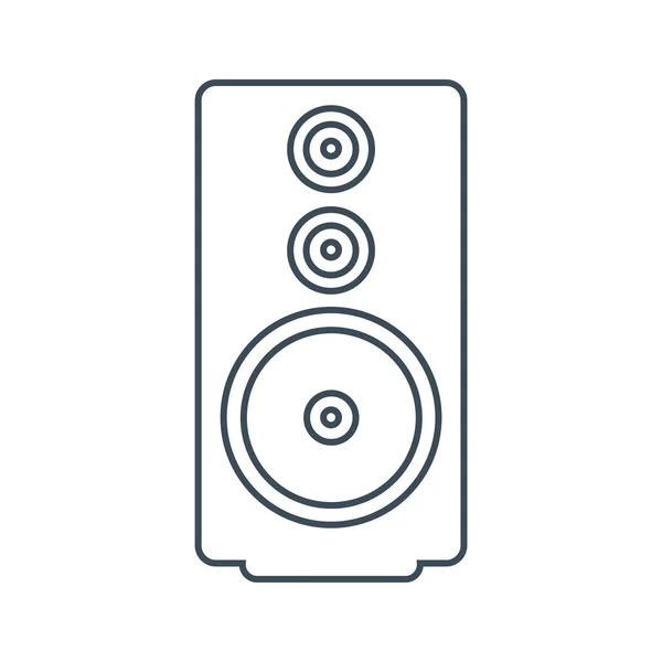 Icono de altavoz aislado en el icono de ilustración de White Background.vector — Vector de stock