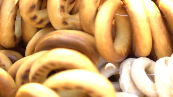 Hornear galletas dulces Pan de jengibre Zoom Out — Vídeo de stock