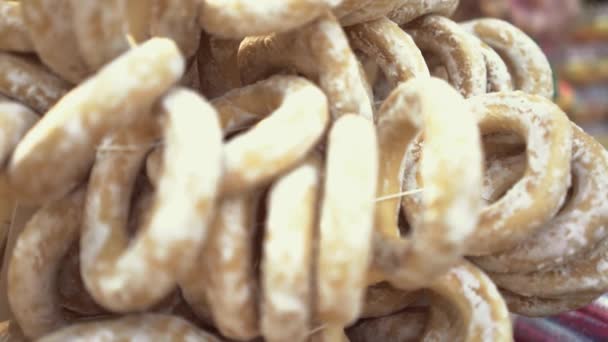 Tatlı bisküvi zencefilli kurabiye pişirme — Stok video