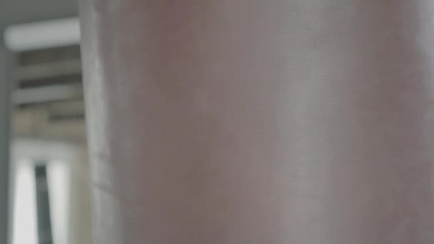 İsabet kum torbasına Close-Up Slowmotion — Stok video