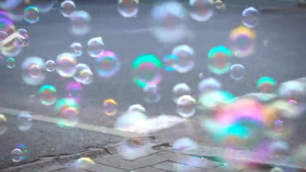 Soap Bubbles, Slow Motion — Stock Video