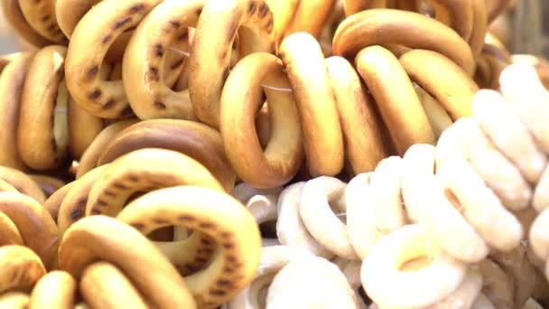 Süße Plätzchen backen Lebkuchen — Stockvideo