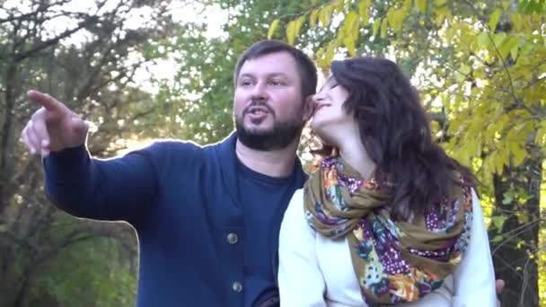 Portrait Couple Love Handsome Man Woman — Stockvideo
