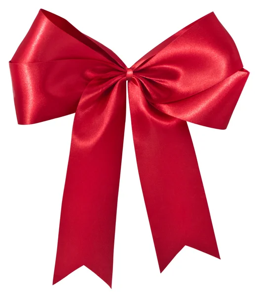 Red bow isolate on white background — Stock Photo, Image