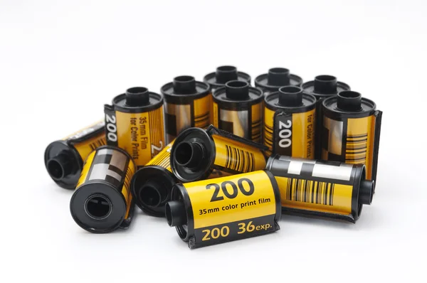 Beyaz arka plan üzerinde film 35 mm.