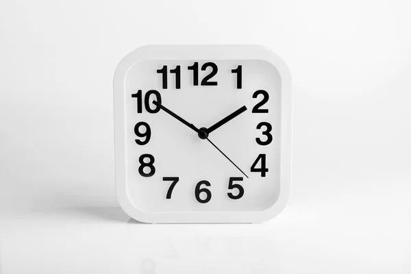 Office clock, isolated on white. — Stock Photo, Image