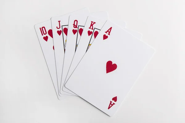 floş royal kartları izole