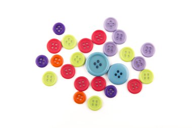 beyaz arkaplandaki düğmeler