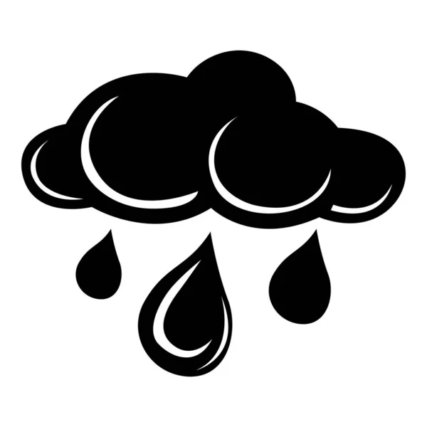cartoon flat rain drop vector