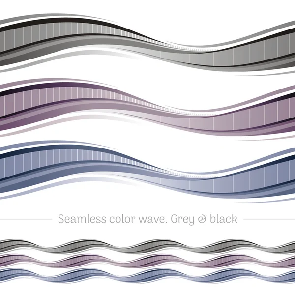 Seamless Wave Pattern Set. Vector Template — Stock Vector © in8finity #52723475