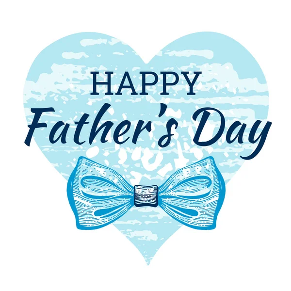 Щасливий День Батька Милий Плакат Краваткою Кращого Тата Гранжевому Візерунку — стоковий вектор
