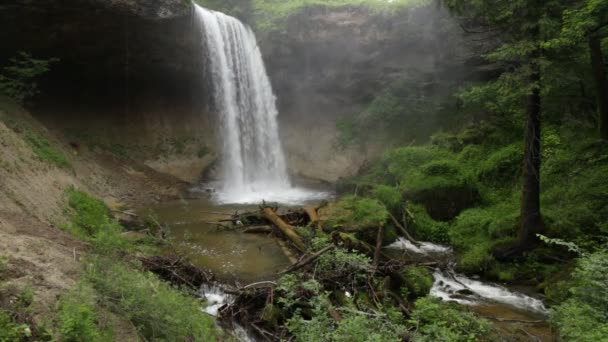 RAW Footage - Scheidegger Waterfalls, Allgaeu, southern Germany, Bavaria — Stock videók