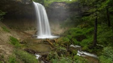Scheidegger Waterfalls, southern Germany, Bavaria - Time Lapse