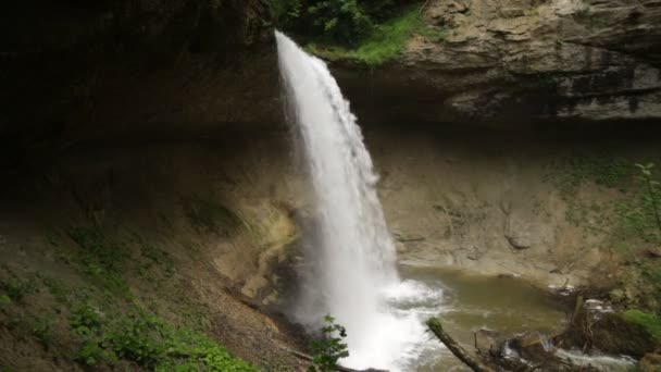 RAW Footage - Scheidegger Waterfalls, Allgaeu, southern Germany, Bavaria — Wideo stockowe
