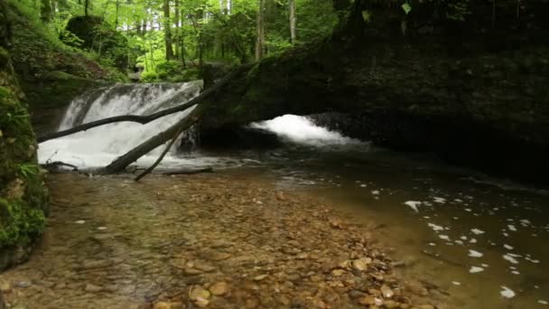 RAW Footage - Cascades Scheidegger, Allgaeu, Allemagne du Sud, Bavière 