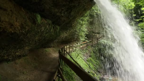 RAW Footage - Scheidegger Waterfalls, Allgaeu, southern Germany, Bavaria — Stock videók