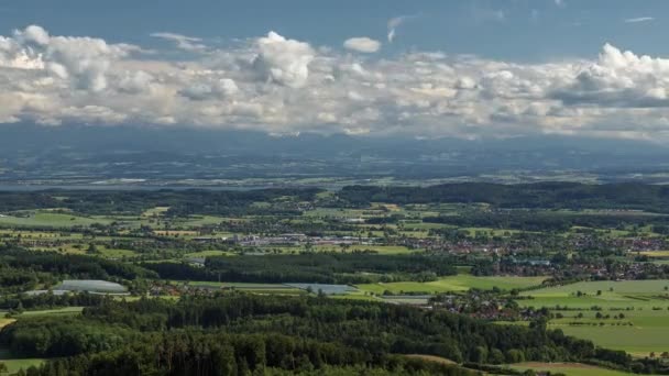 Castello Heiligenberg Time Lapse con il Lago di Costanza nella parte posteriore — Video Stock