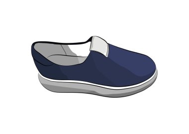 Spor ayakkabı spor Koşu Ayakkabı, beyaz arka plan üzerinde illüstrasyon vektör