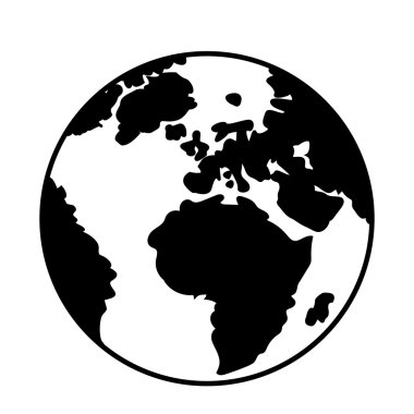 Vektör Gezegen Dünya simgesi.