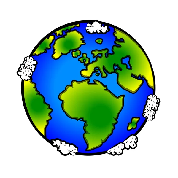 Vector planet Earth icon — Stock Vector