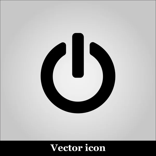 A ki kapcsoló pókháló ikon, vektoros illusztráció — Stock Vector