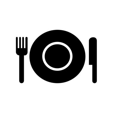 Tabak çatal ve bıçak Restoran Menü simgesi olan