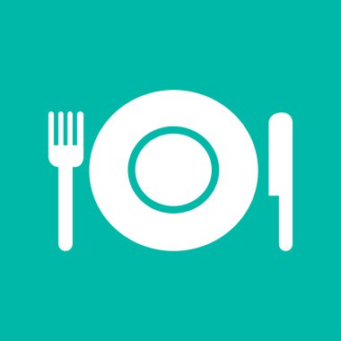 Tabak çatal ve bıçak Restoran Menü simgesi olan